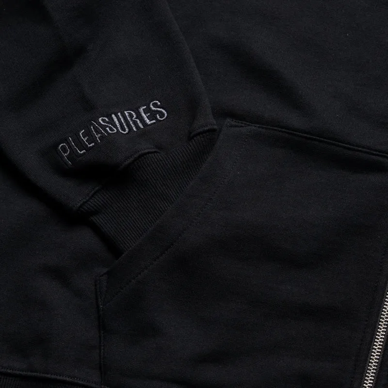 Pleasures RAM Zip Hoodie - Black slim fit