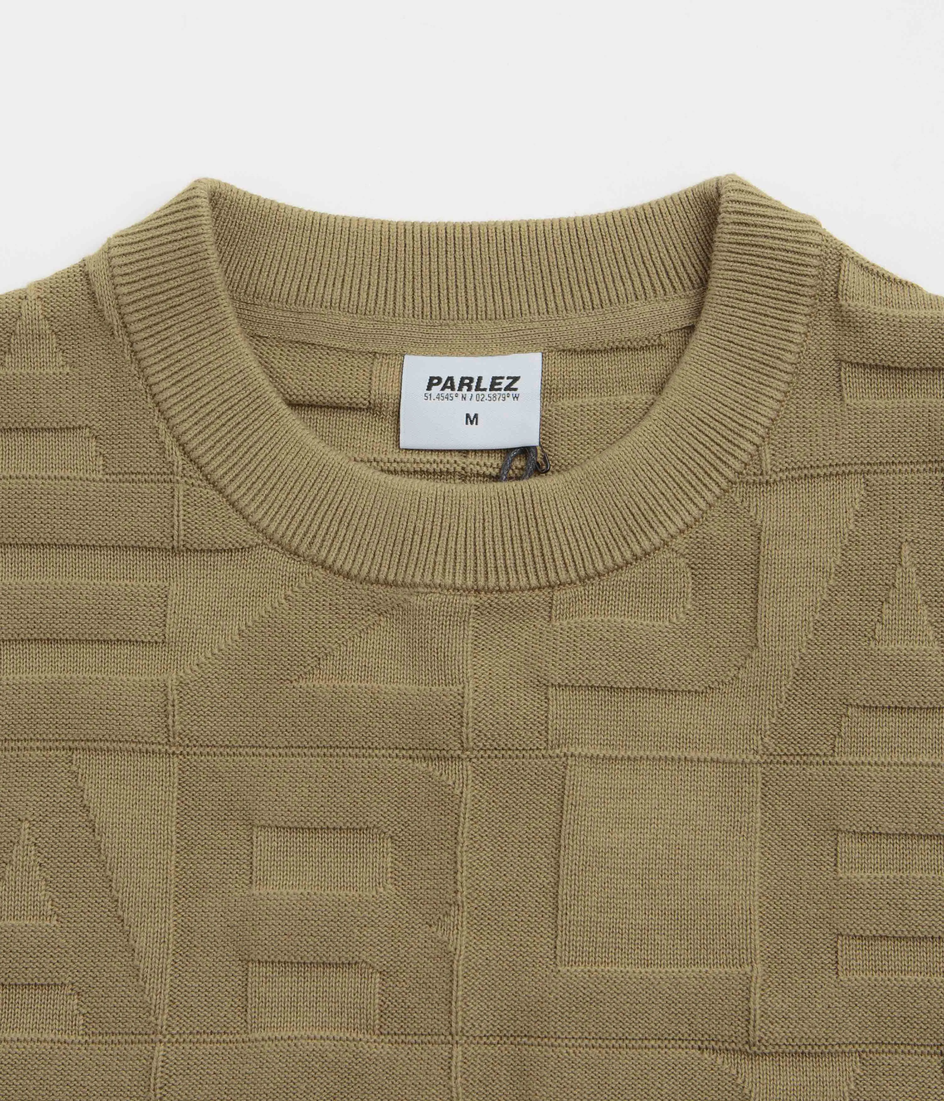Parlez Block Crewneck Sweatshirt - Sand Business Ready