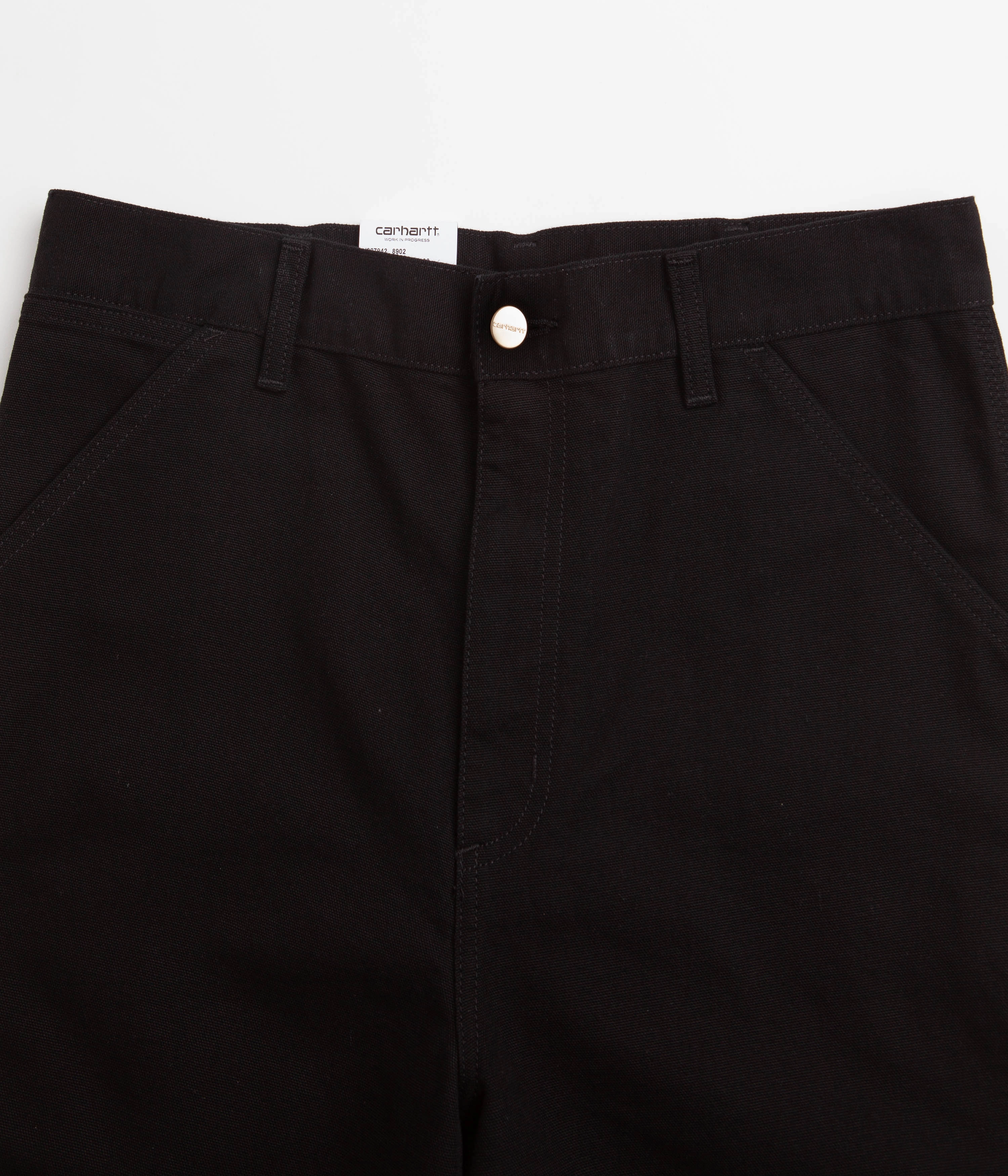 Fitness Enthusiast entertainment industry Carhartt Single Knee Shorts - Black Rinsed