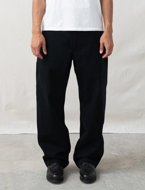Striped Pattern R19J6 Jebok Pants (Black Denim)
