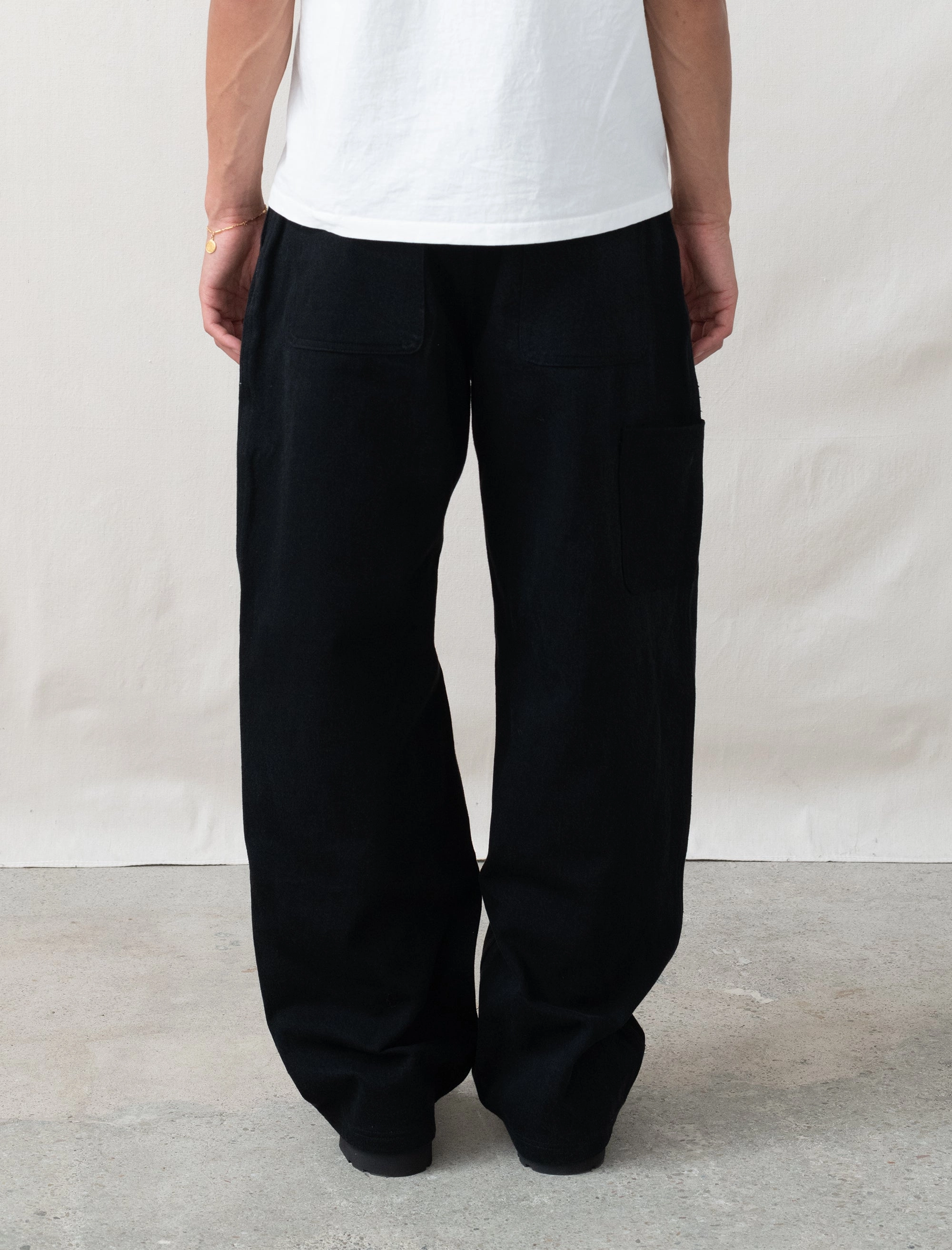 R19J6 Jebok Pants (Black Denim) Quick Dry Technology Skinny Fit
