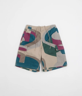 Warm Look by Parra The Wall Camo Shorts - Sand