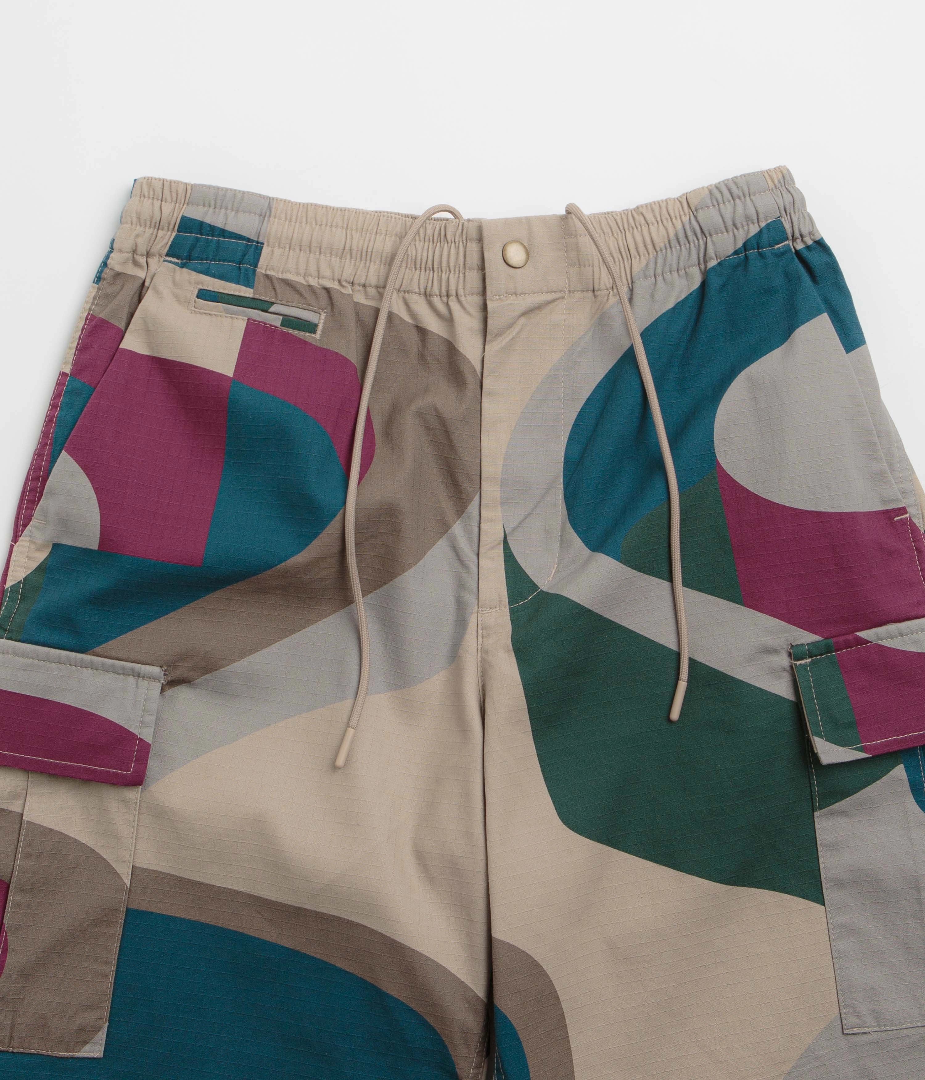 by Parra The Wall Camo Shorts - Sand Slimming Effect equestrian wear