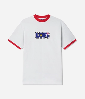 Checkered Style Moisture Wicking Material Lo-Fi Ideas Ringer T-Shirt