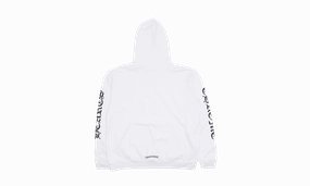 Vertical Logo Hoodie "White"
