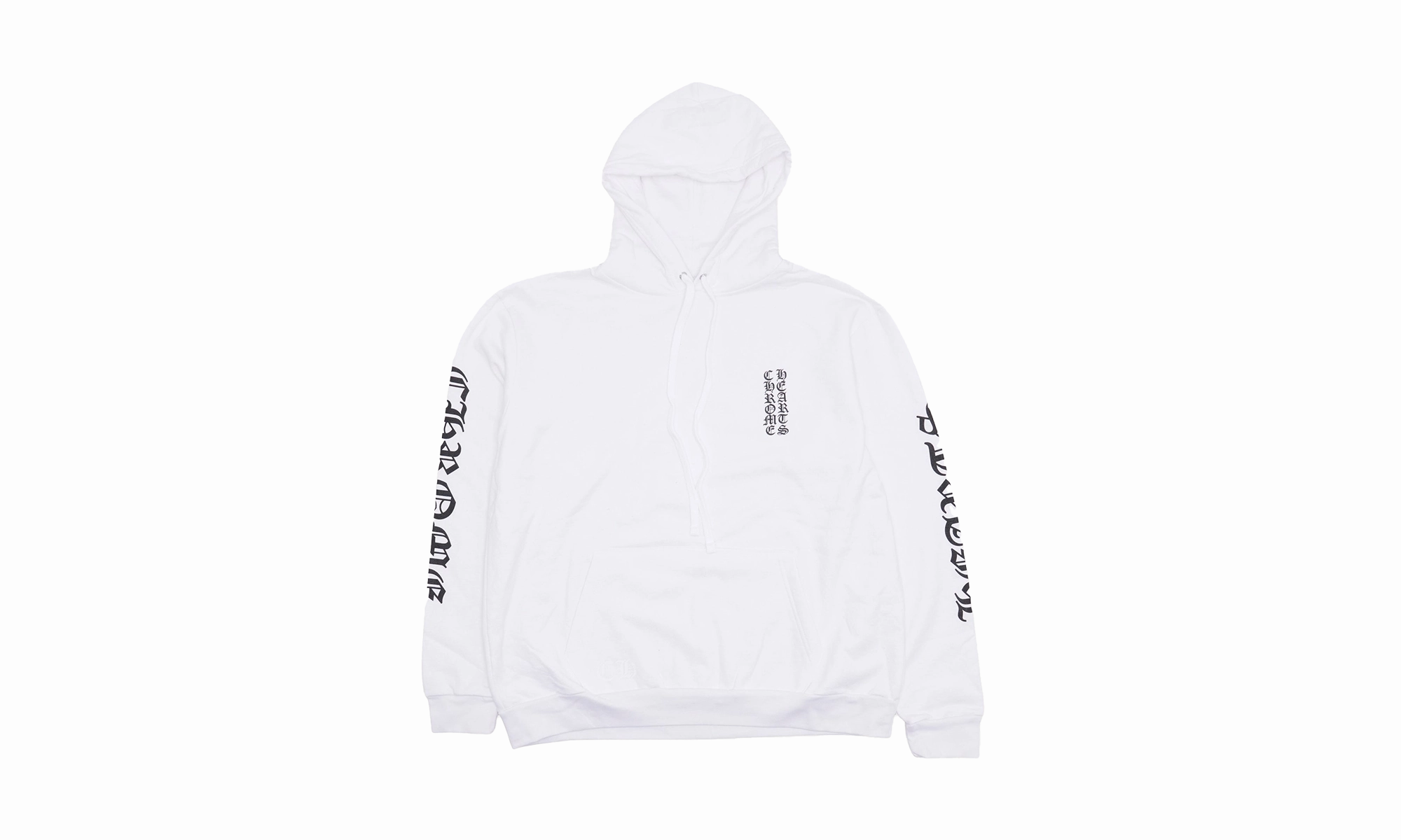 Vertical Logo Hoodie "White"