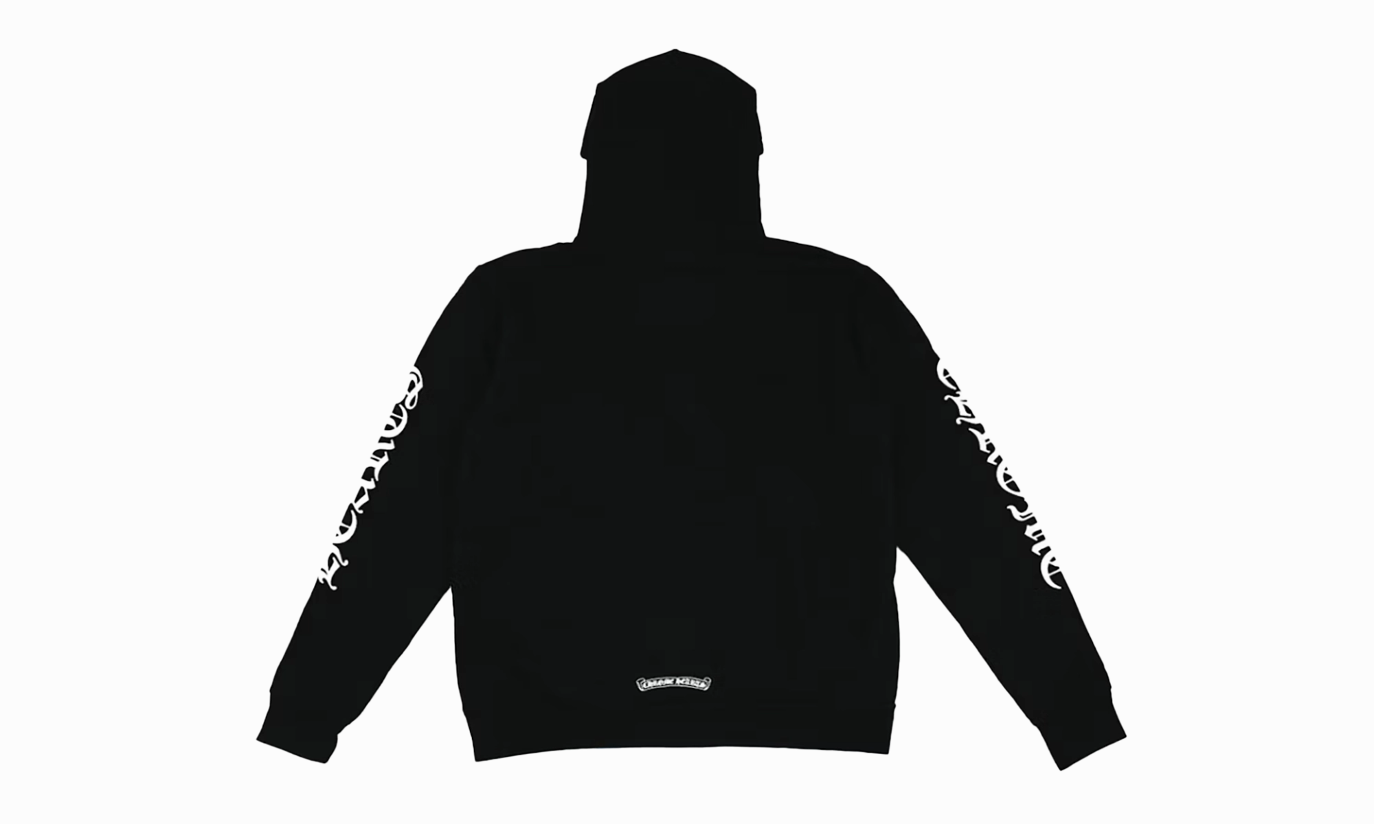 Vertical Logo Zip-Up Hoodie "Black"