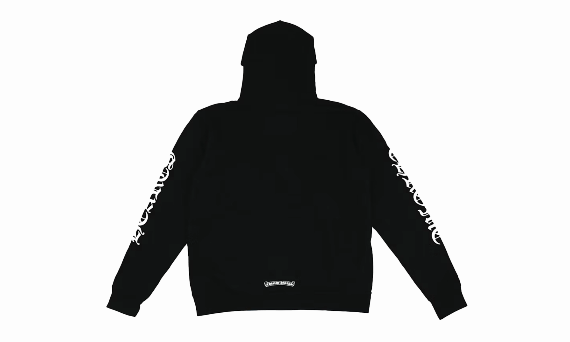 Vertical Logo Zip-Up Hoodie "Black"