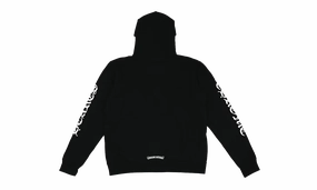 Vertical Logo Zip-Up Hoodie "Black"