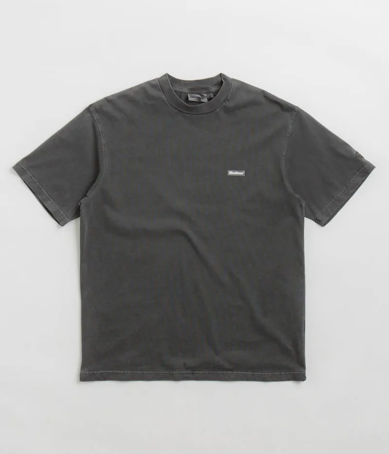 Butter Goods Basic T-Shirt - Washed Black Solid Color Base Layer
