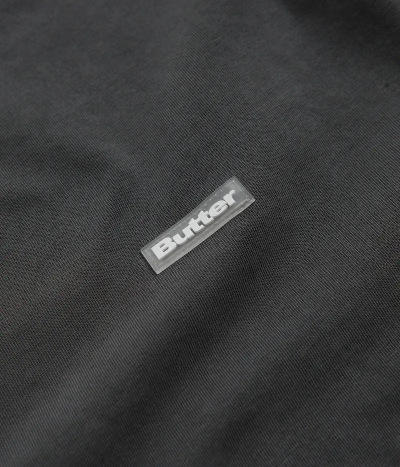 Butter Goods Basic T-Shirt - Washed Black Pub Office