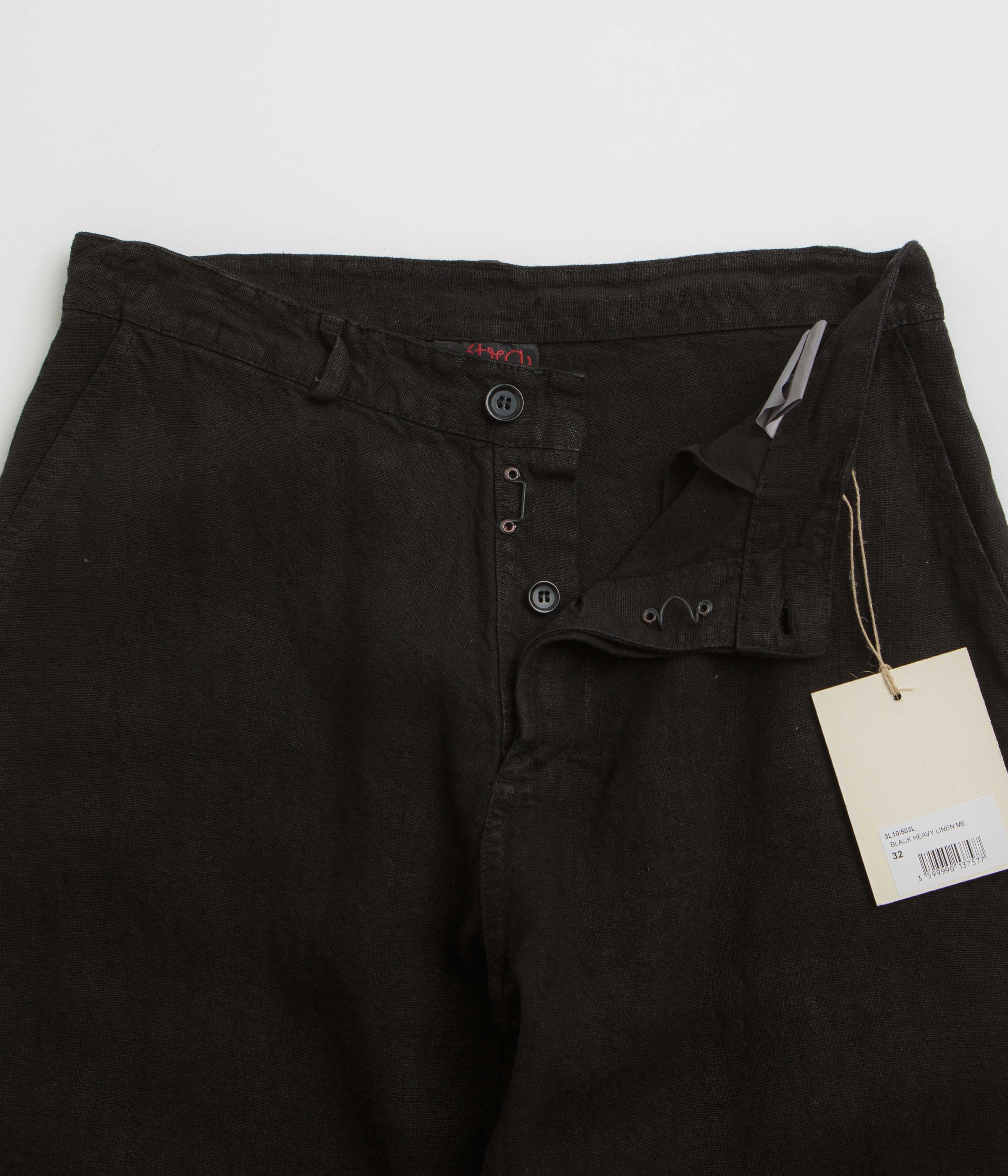 Light wash SecureClosureSystem Vetra 503L Wide Leg Workwear Trousers - Black