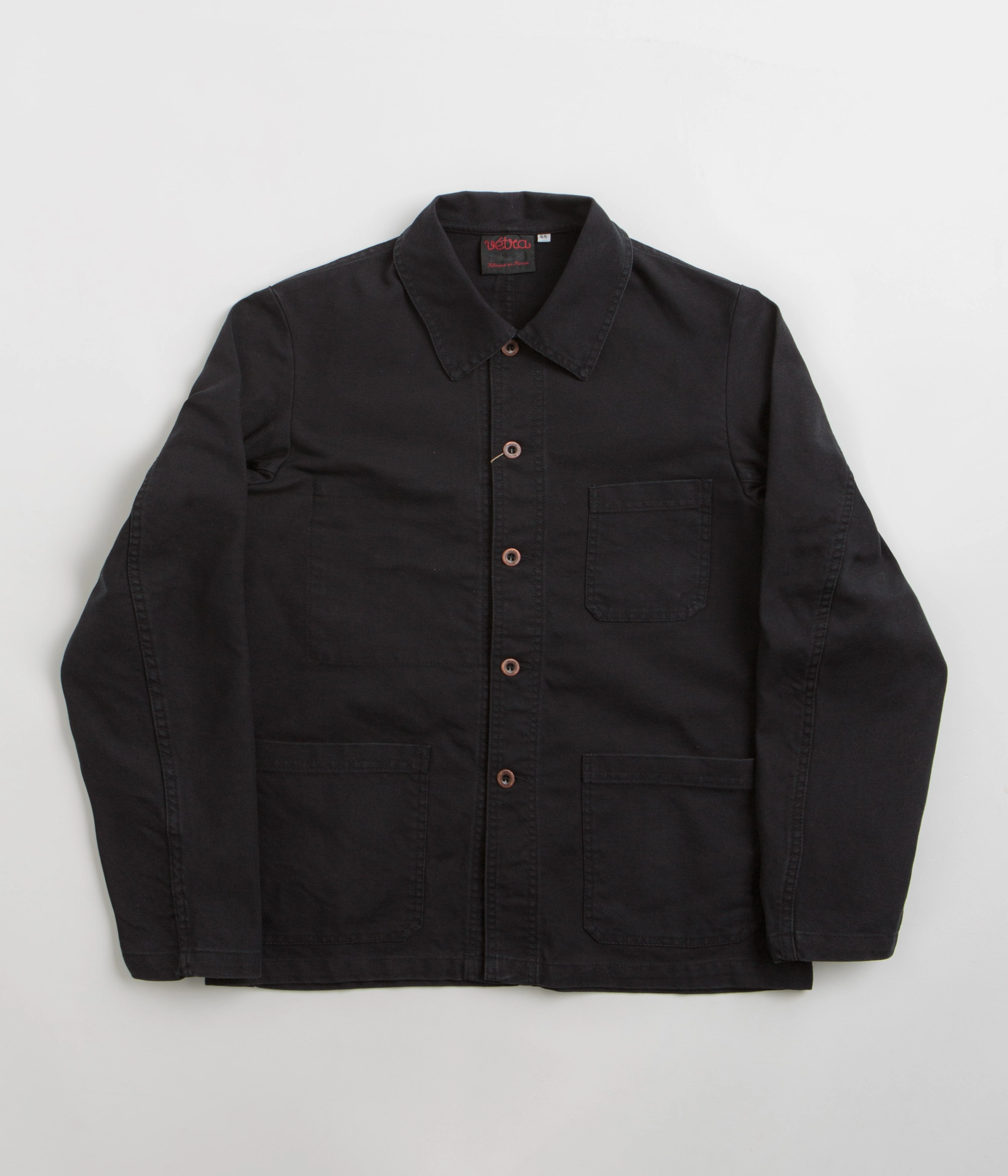 Vetra 5C Organic Workwear Jacket - Black Durable Stitching suitable for work commutes