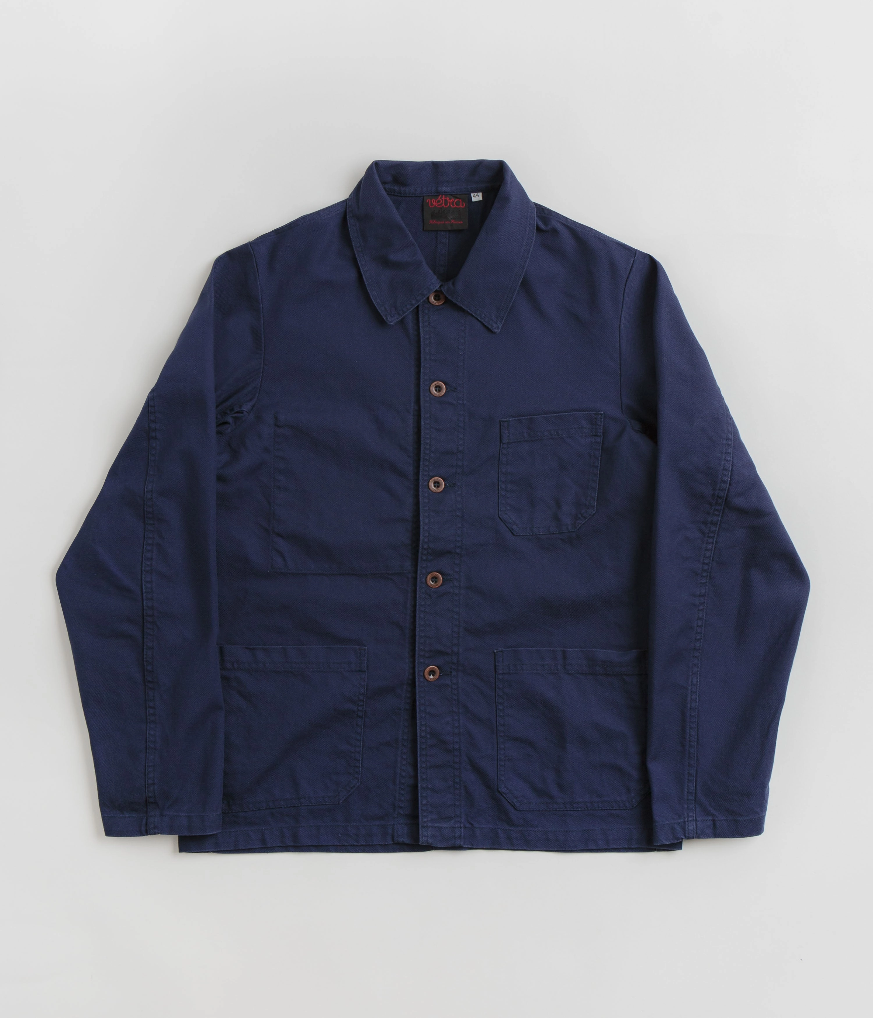 Hooded Vetra 5C Organic Workwear Jacket - Navy