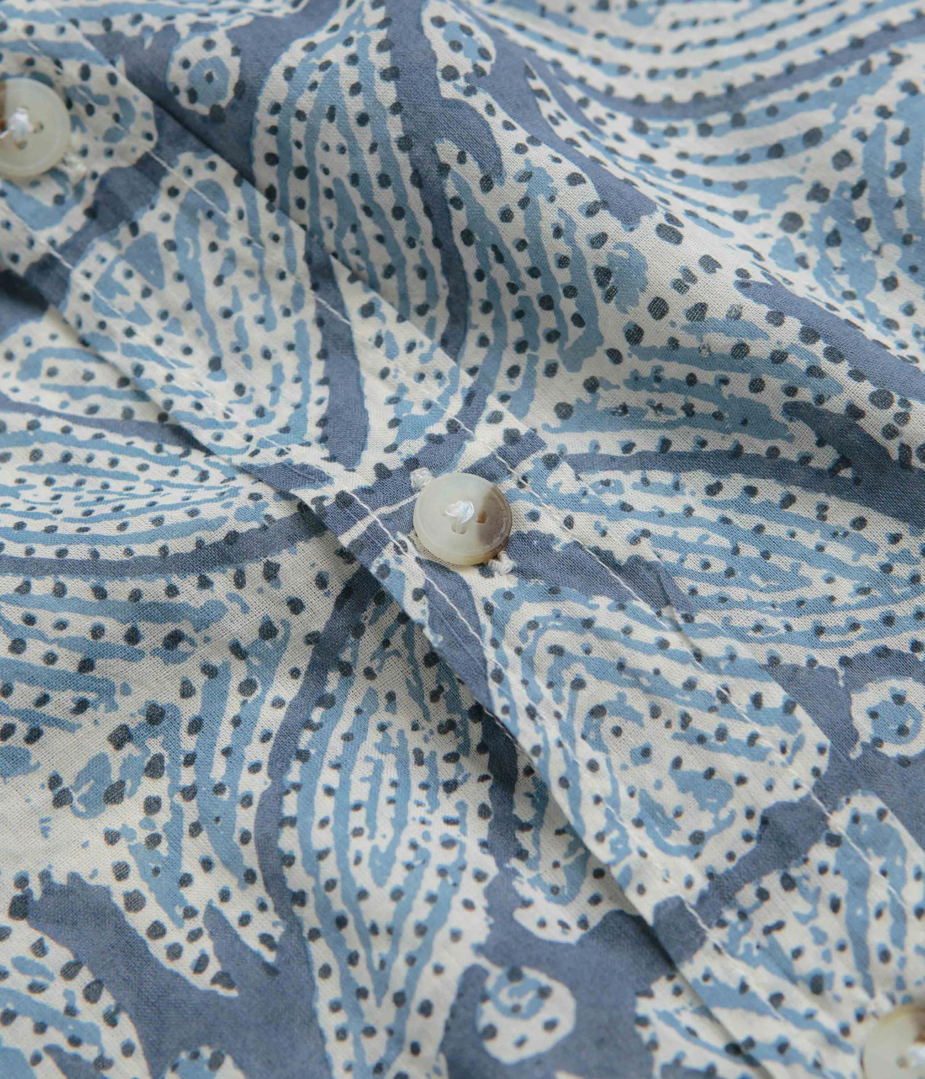 Mollusk Summer Shirt - Blue Flowers Errand Ready Stylish Detail