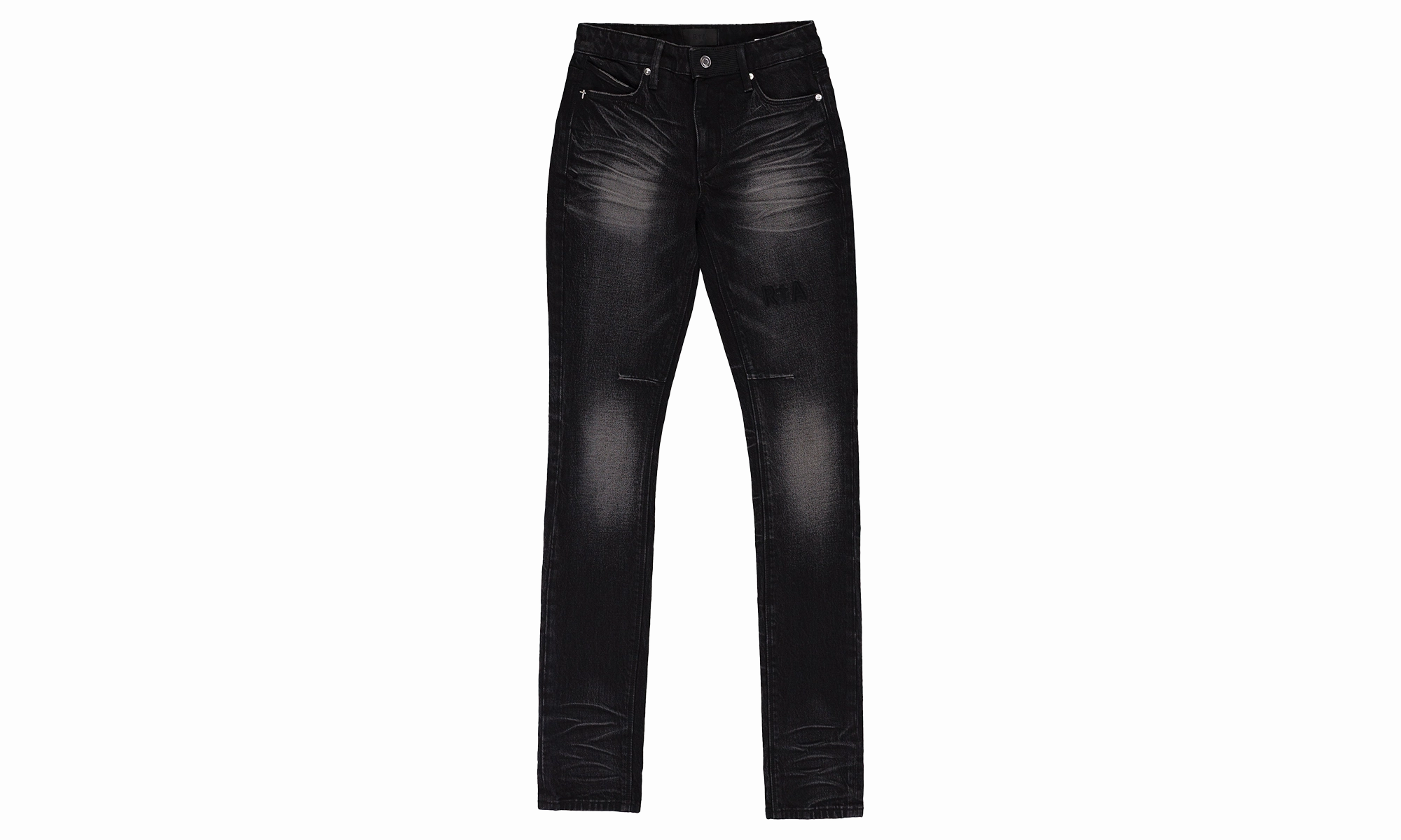 VINTAGE SKINNY JEANS "Black" Durable Fabric Neutral Loose