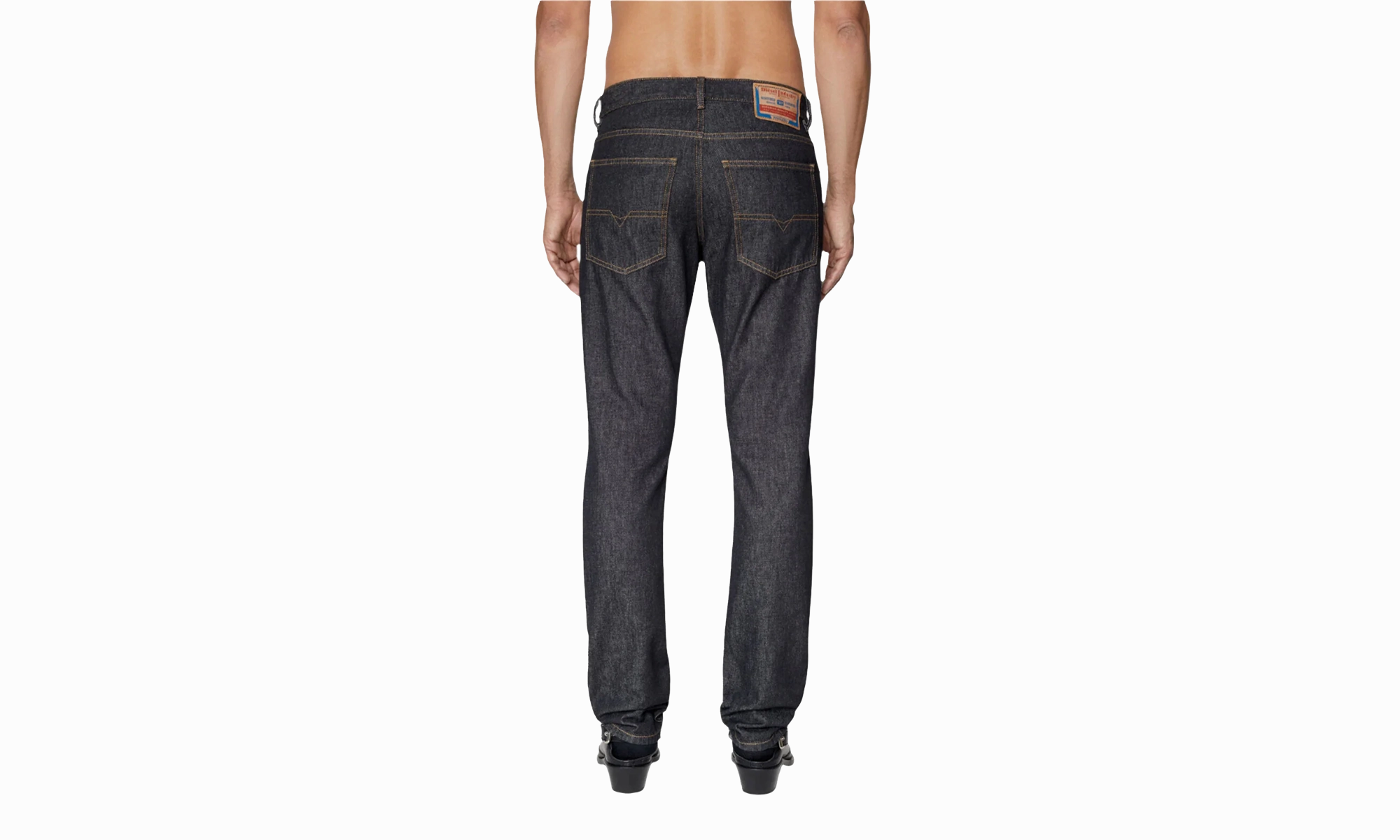 D-SARK Slim Fit Straight Leg Jeans "Black Denim" Active Friendly Core Fit