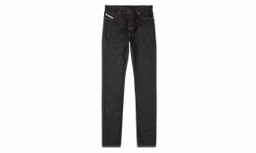 Lockstitch Construction D-SARK Slim Fit Straight Leg Jeans "Black Denim"