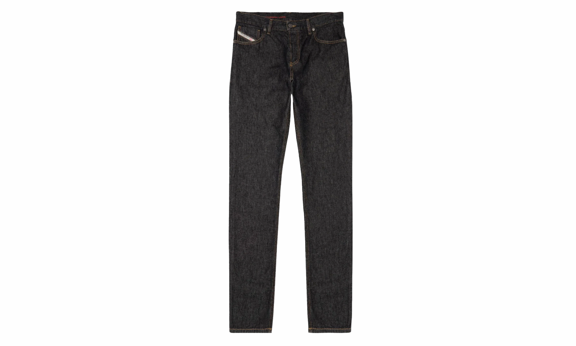 Lockstitch Construction D-SARK Slim Fit Straight Leg Jeans "Black Denim"