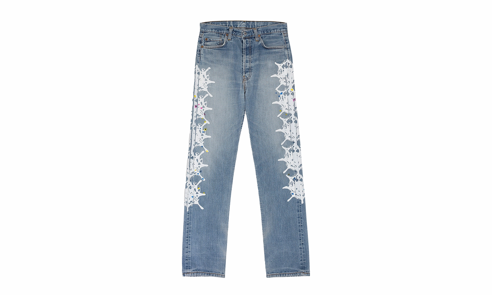 VINTAGE WEB STRAIGHT-FIT JEANS "Denim Blue" Luxury Student Outfit