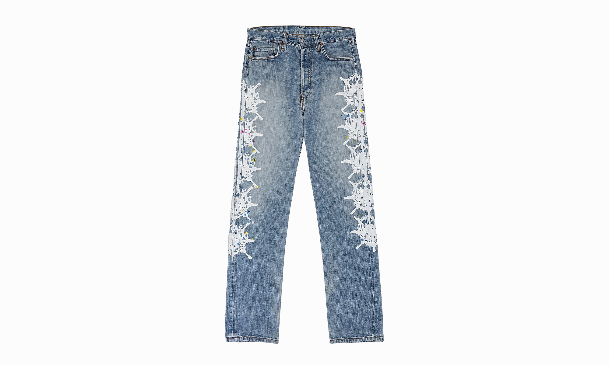 Minimalist Styling VINTAGE WEB STRAIGHT-FIT JEANS "Denim Blue"