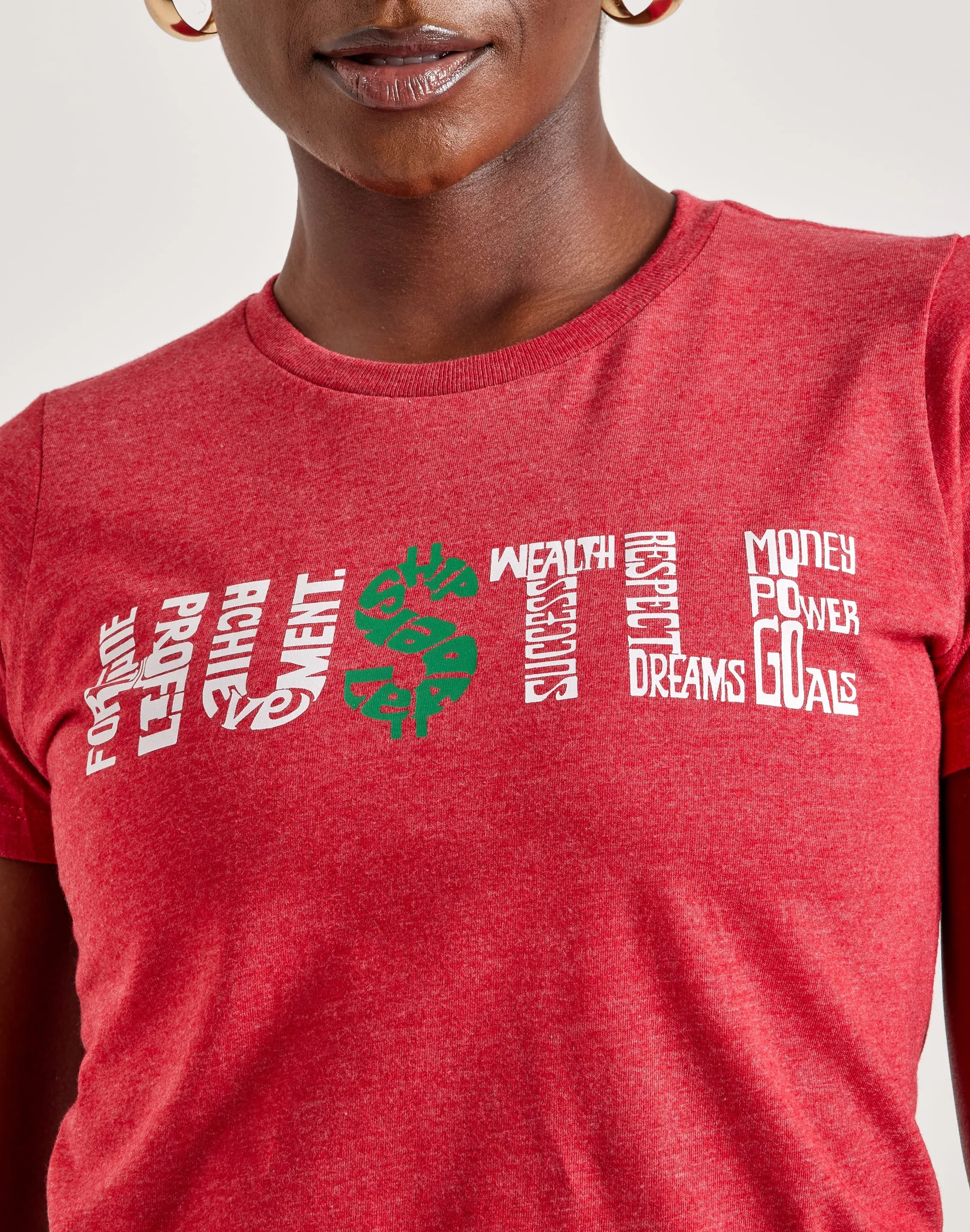 LA Pop Art Word Art Hustle Tee AdjustableCuffs NoSlipWaistband