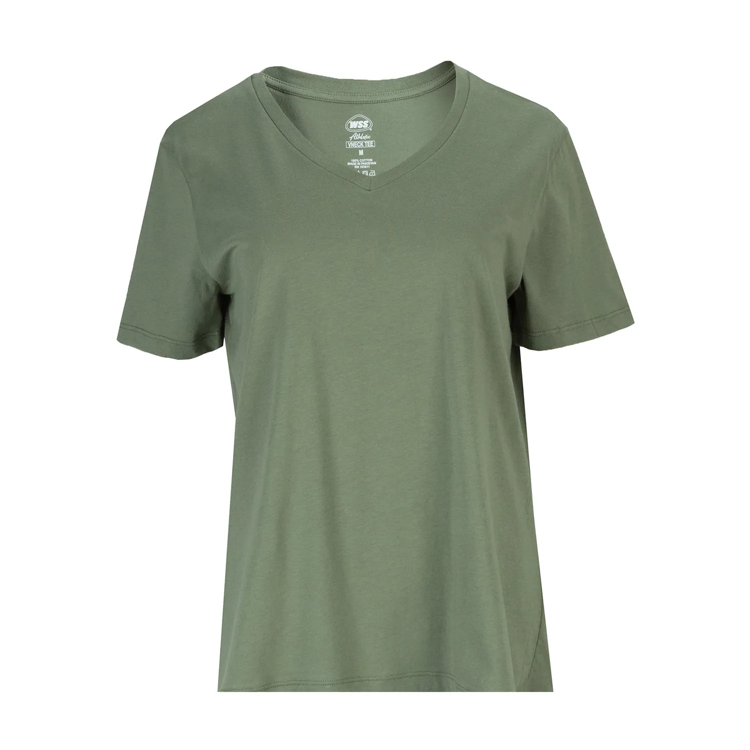 Vneck Tee - Womens LowMaintenance Material Ship Glow
