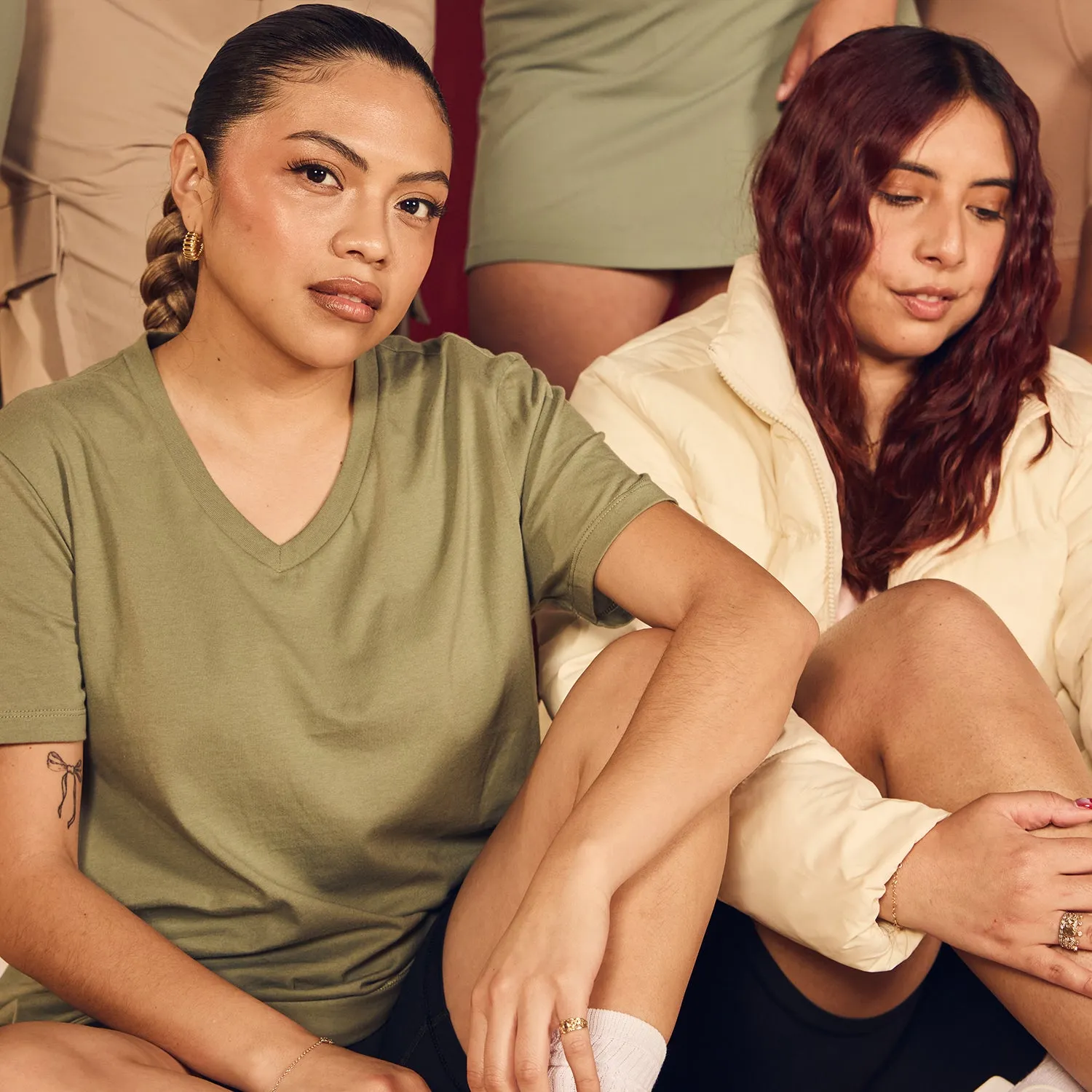 Vneck Tee - Womens Breathable mesh lining AntiSlip Grip