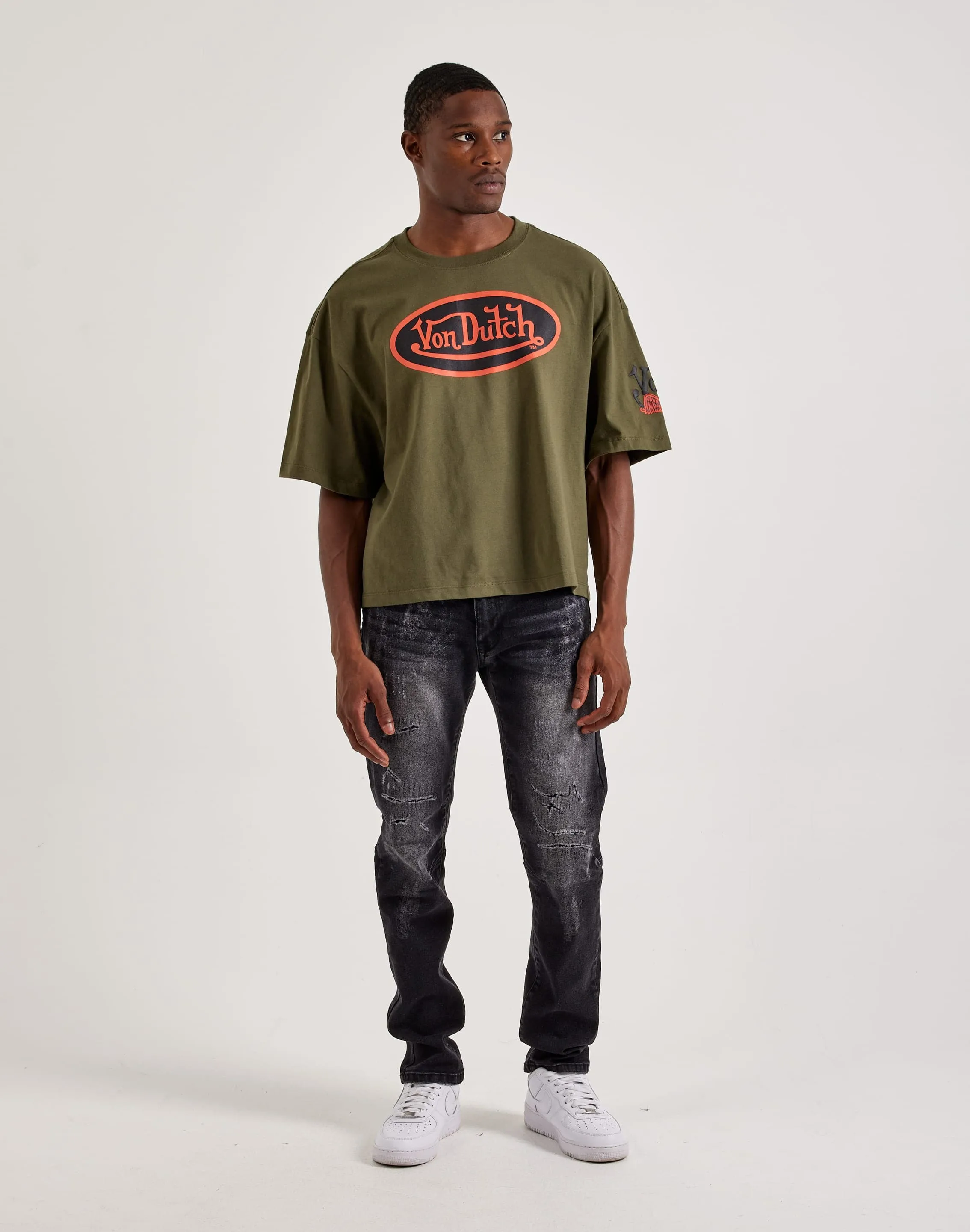 Von Dutch Classic Patch Tee Heroine Glow