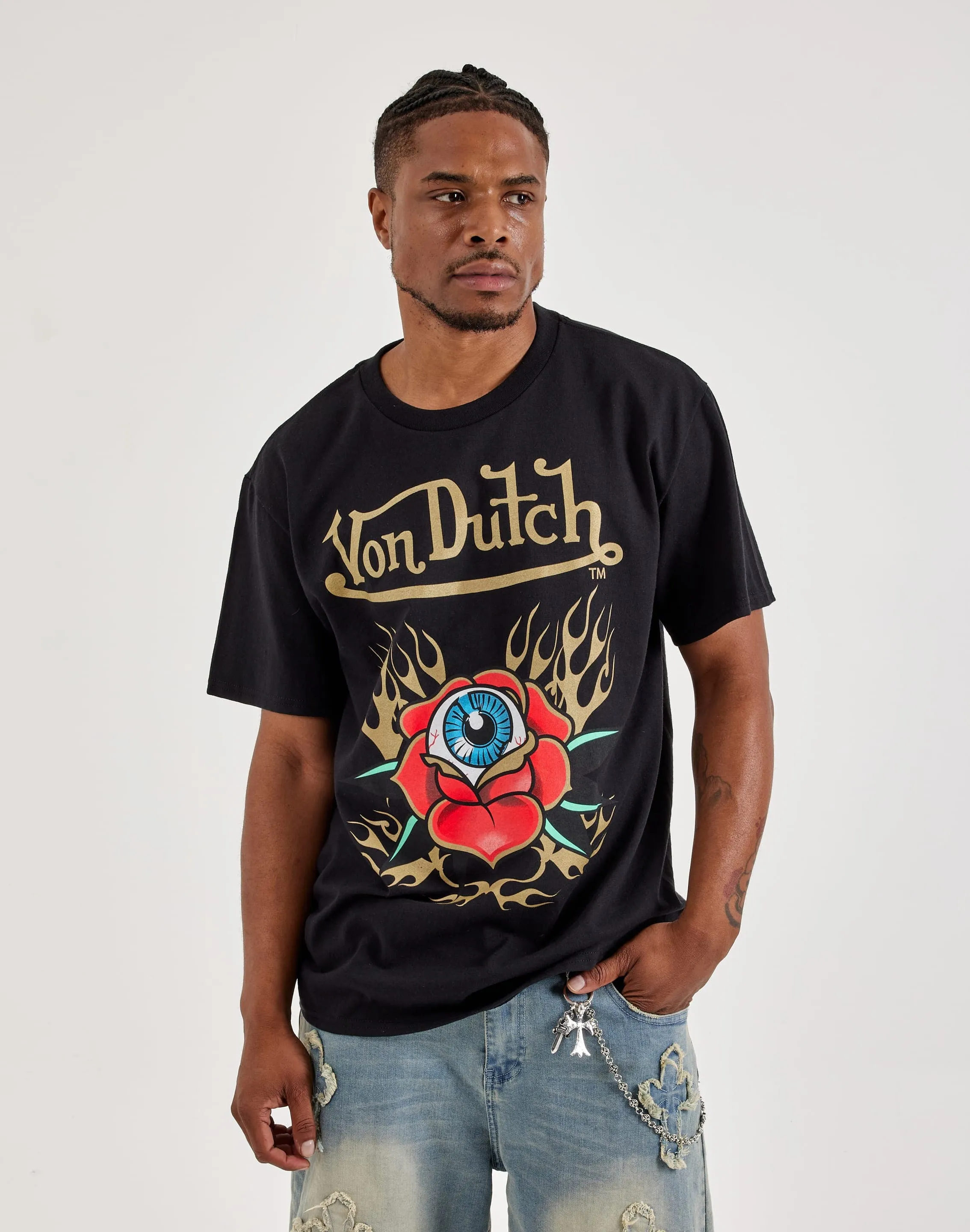 DurableReinforcedElbow Love Core Von Dutch Graphic Tee