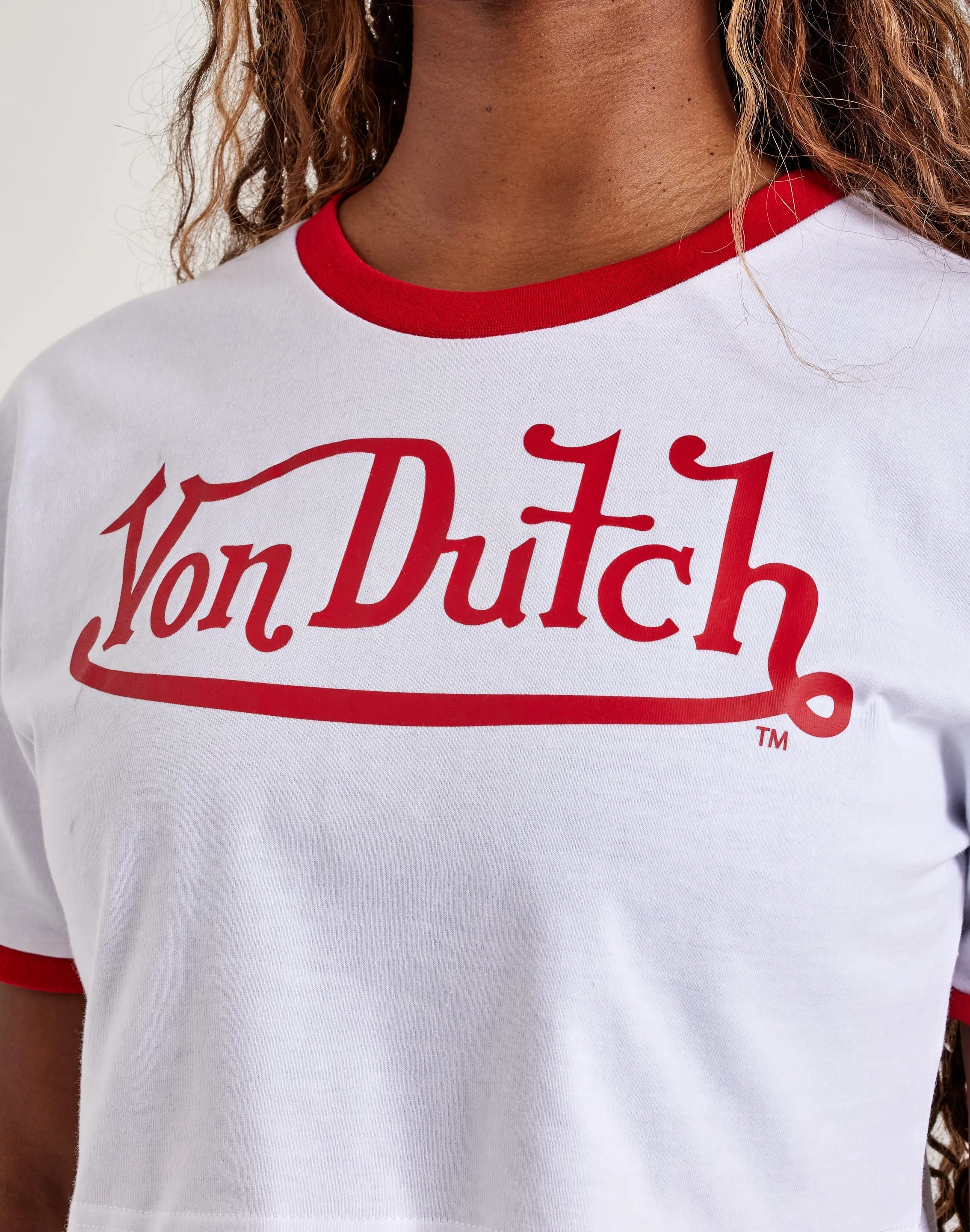 SmoothZipper Von Dutch Signature Cropped Tee