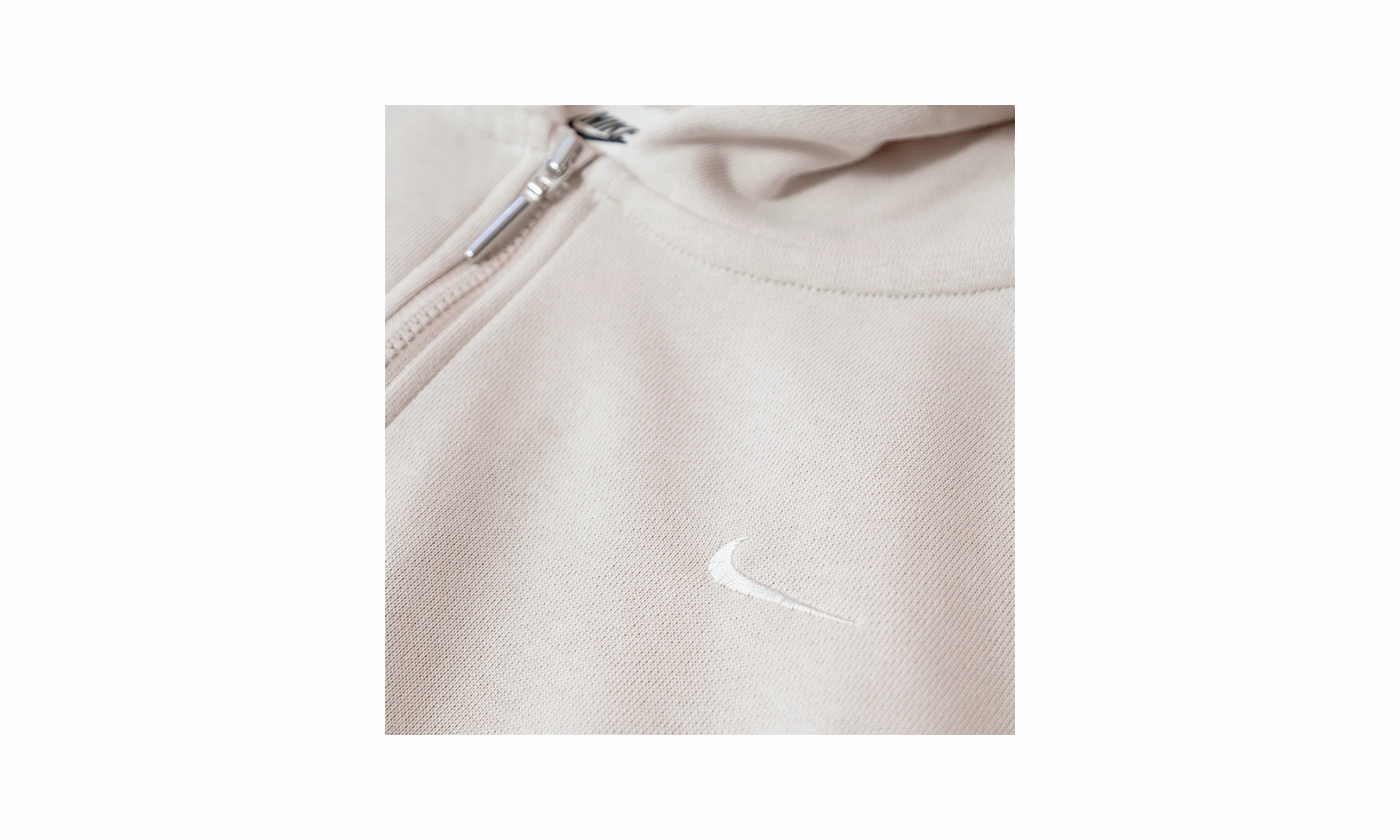 W NSW Chill Terry Loose FZ Hoodie "BROWN"