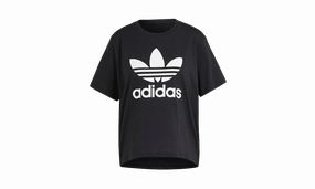 hypoallergenic material W Trefoil Tee Boxy Fit "BLACK"