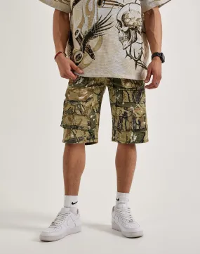 Japan Neat Stretch Fabric WAIMEA Cargo Shorts