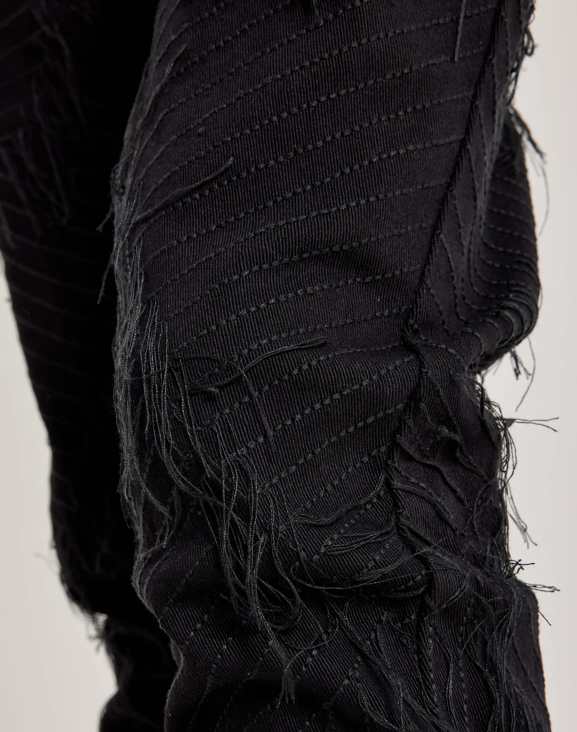 Urban Cool WAIMEA Geometric Frayed Jeans