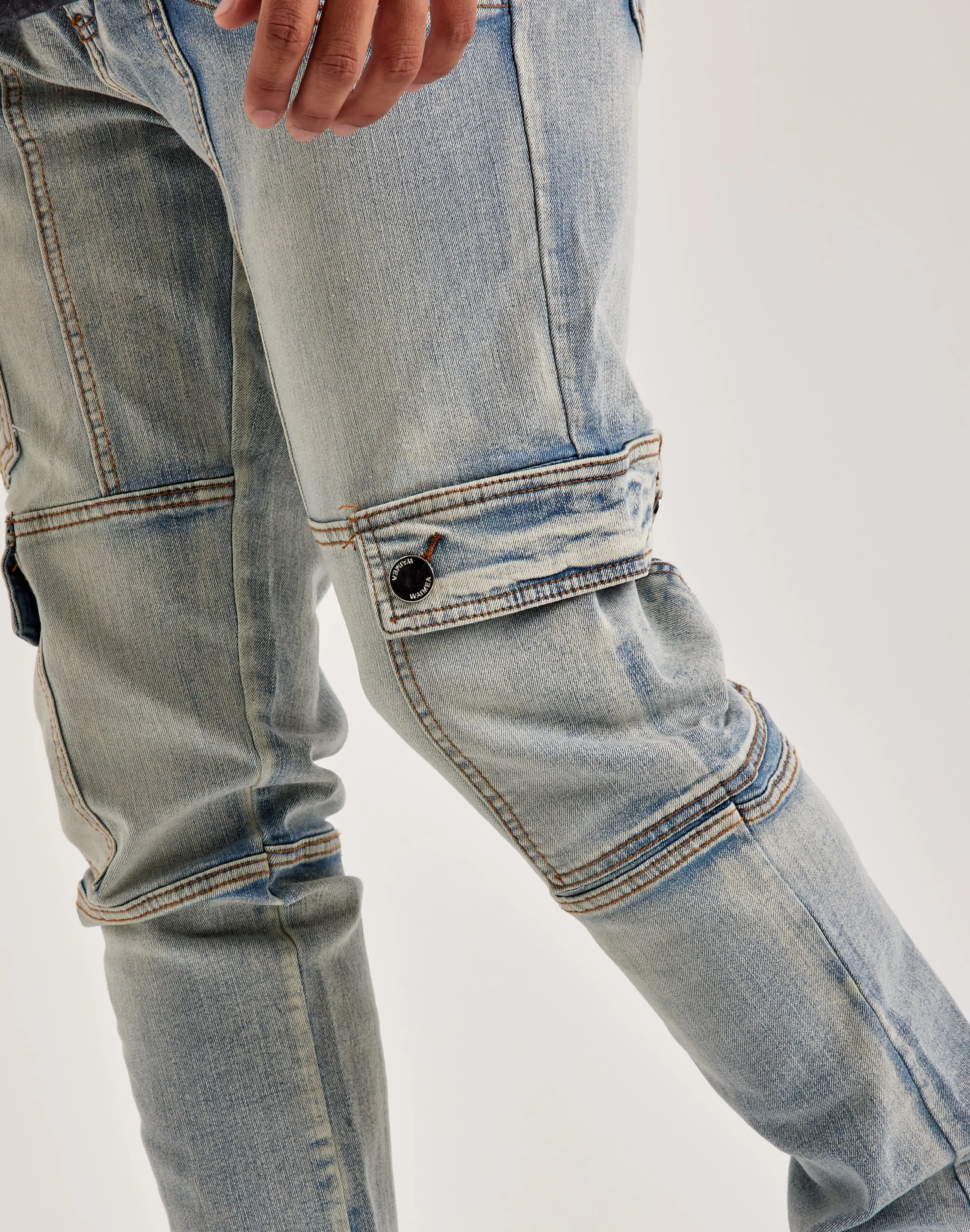 Park Day Village Charm WAIMEA Overdyed Stacked Cargo Jeans
