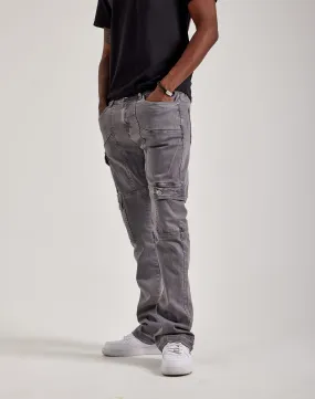 Suburb Ease SnagProofMaterial WAIMEA Overdyed Stacked Cargo Jeans