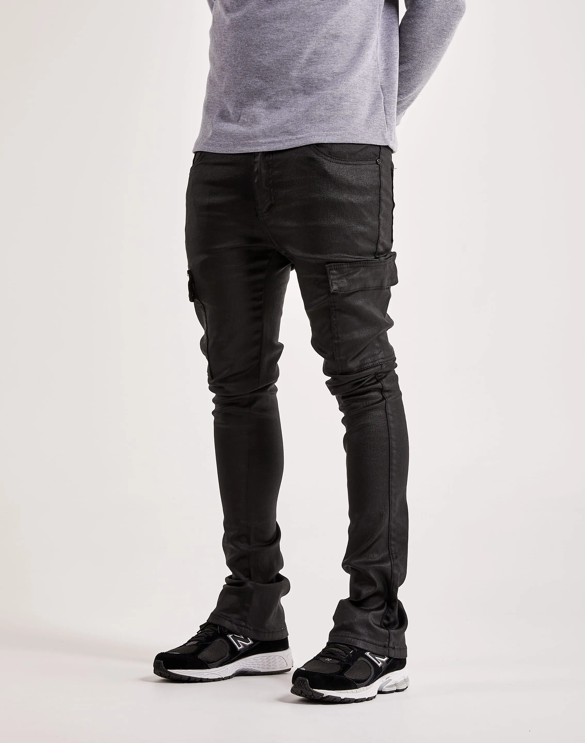 Fur Fit MinimalistStyle WAIMEA Stacked Coated Cargo Pants