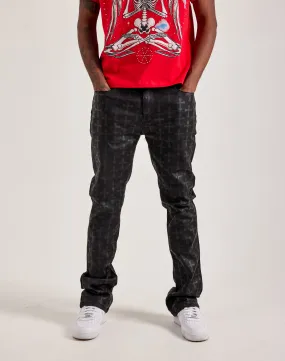 WAIMEA Stacked Coated Flare Jeans American Ease