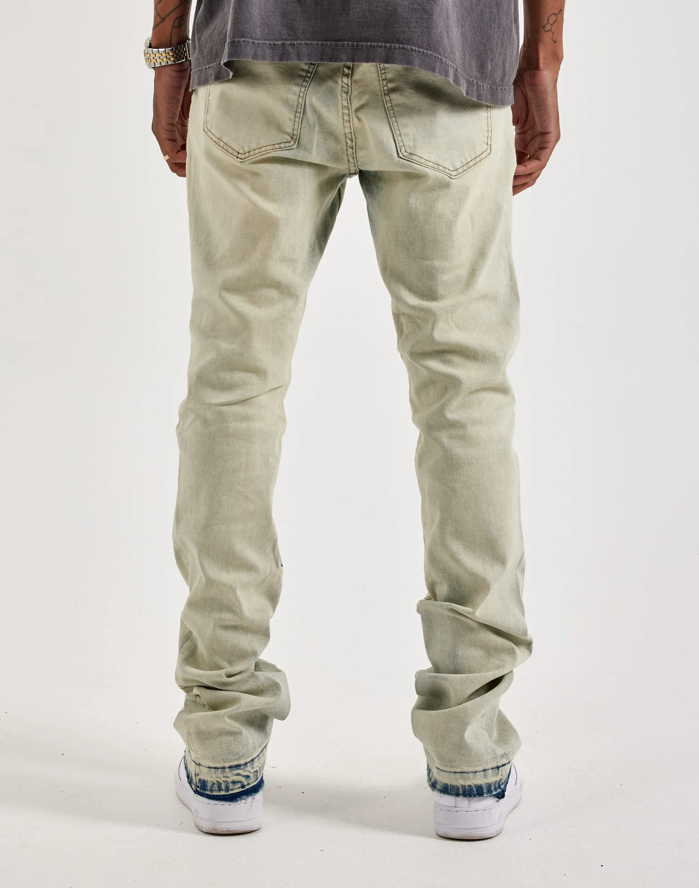 WAIMEA Stacked Moto Jeans Mountain Cool