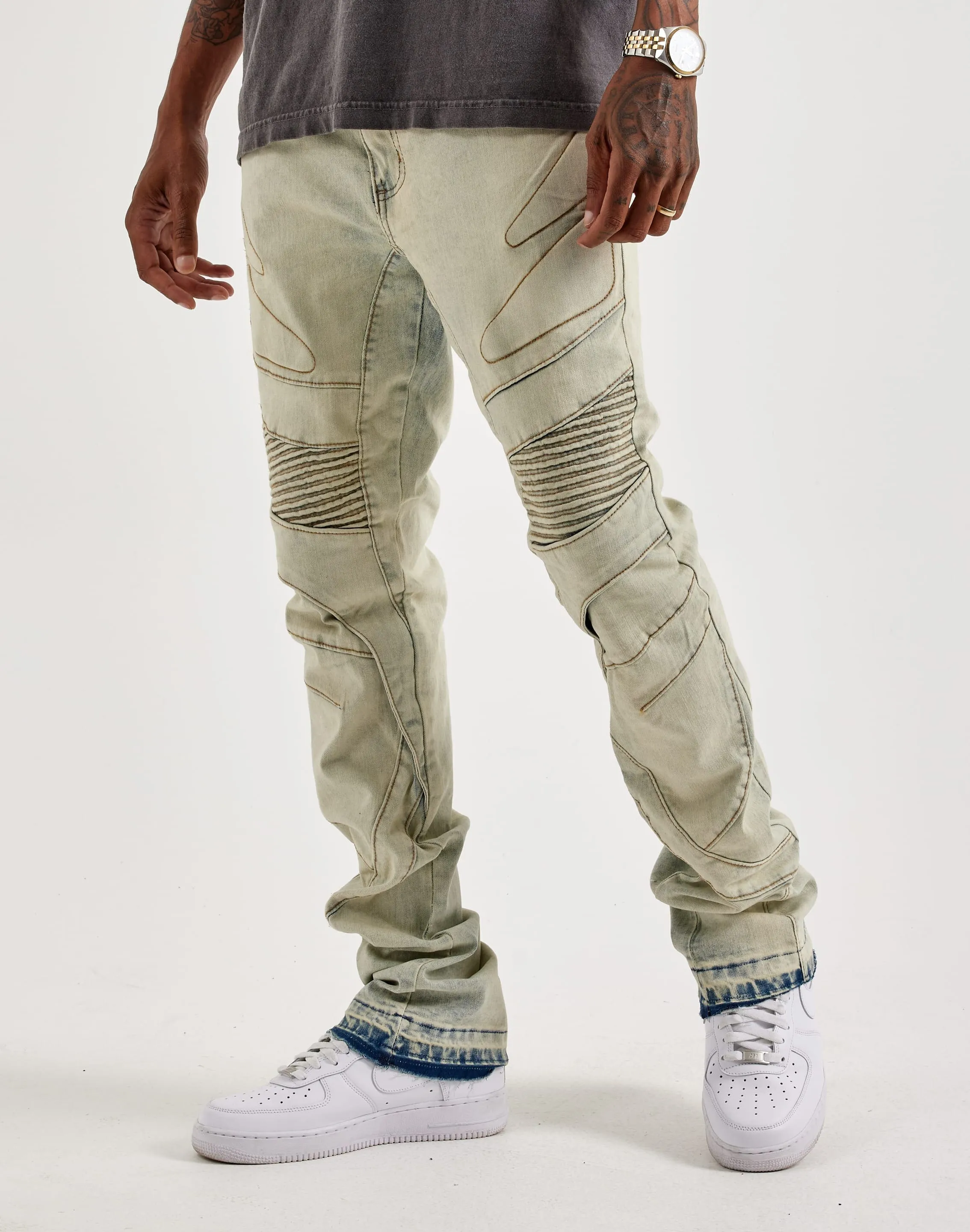 WAIMEA Stacked Moto Jeans CompressionKnit
