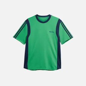 WALES BONNER X ADIDAS FTBL S/S SHIRT - VIVID GREEN Organic Cotton Certification ElasticFree