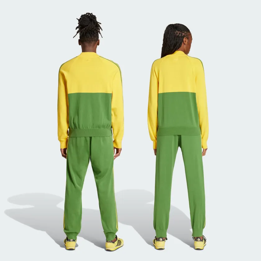 Organic Ease WALES BONNER X ADIDAS NYLON KNIT TRACK JAKCET - BOLD GOLD / CREW GREEN