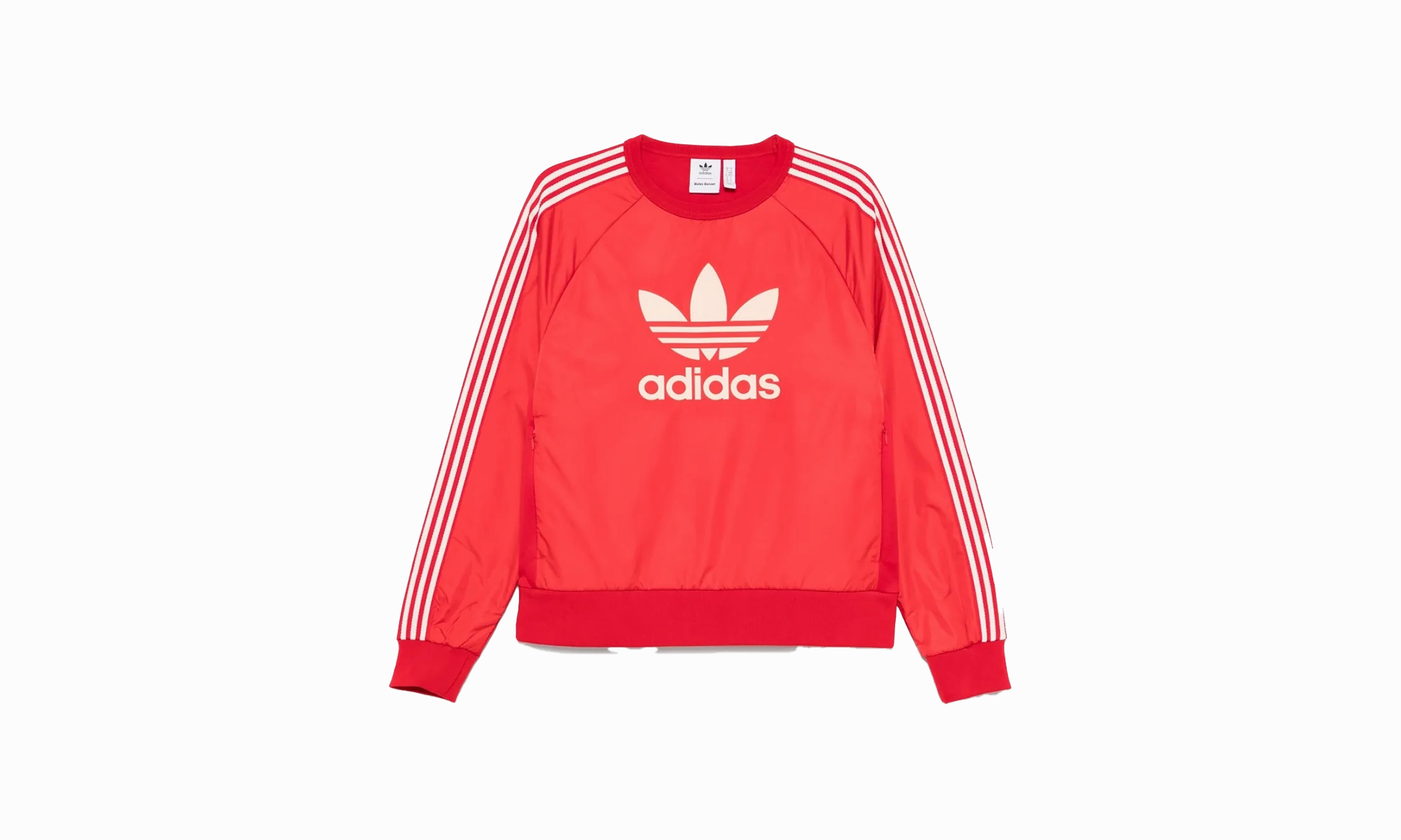 WALES BONNER NYLON CREW 'BETTER SCARLET' "Red" warm fleece