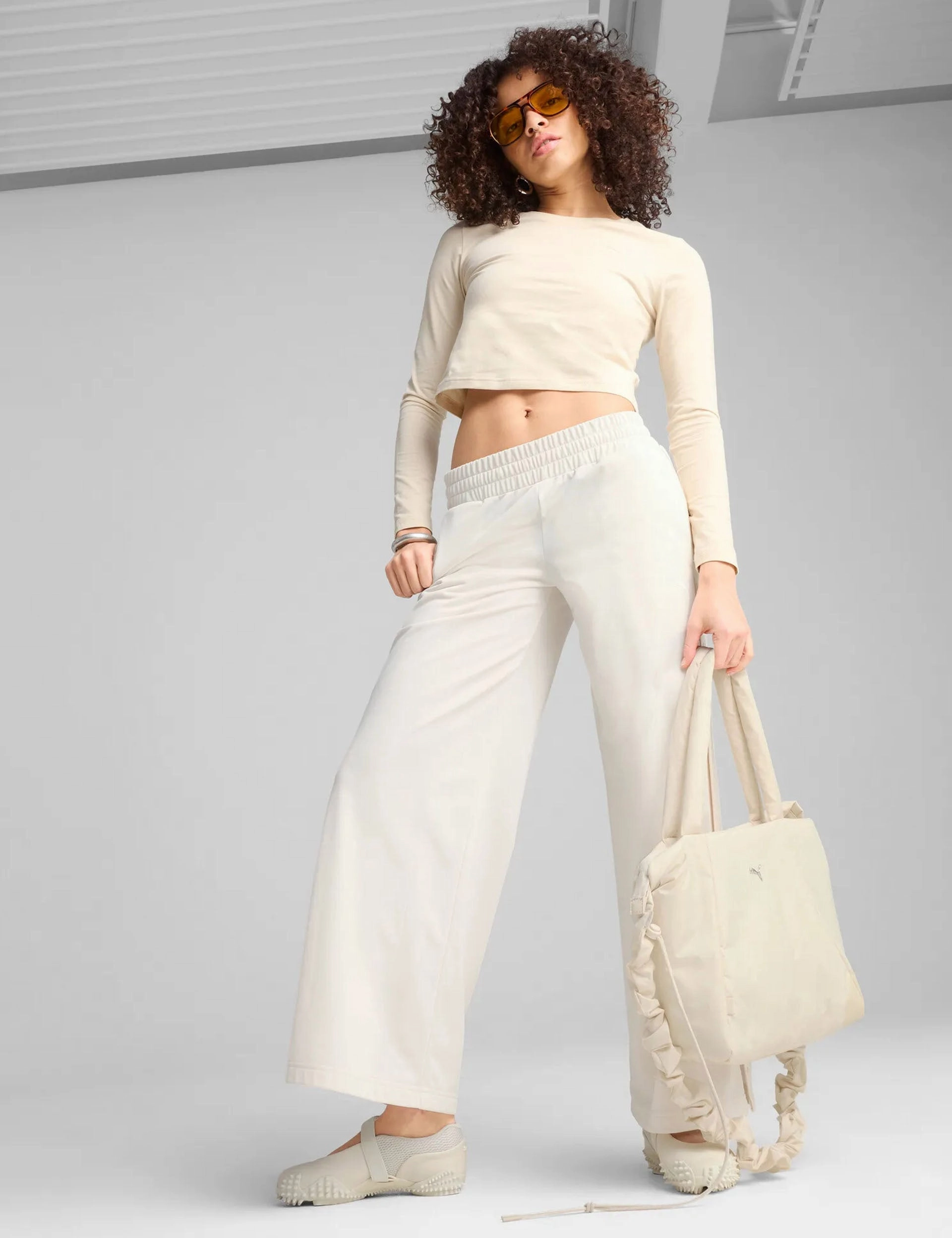 Contoured Silicone Gripper Anti Static Weave Wardrobe Ess Low Rise Popper Pants - Alpine Snow