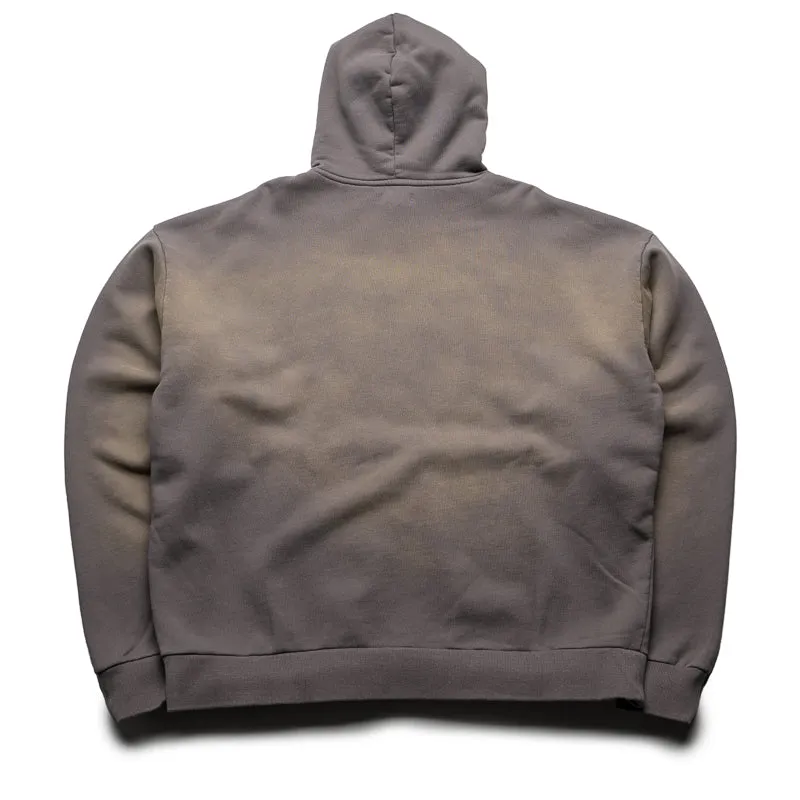Market Tonal Beware Hoodie - Cement Vintage Wash Effect