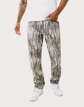 Organic Ease WrinkleFree Material True Religion Jacquard Bobby Big T Loose Fit Denim Jeans