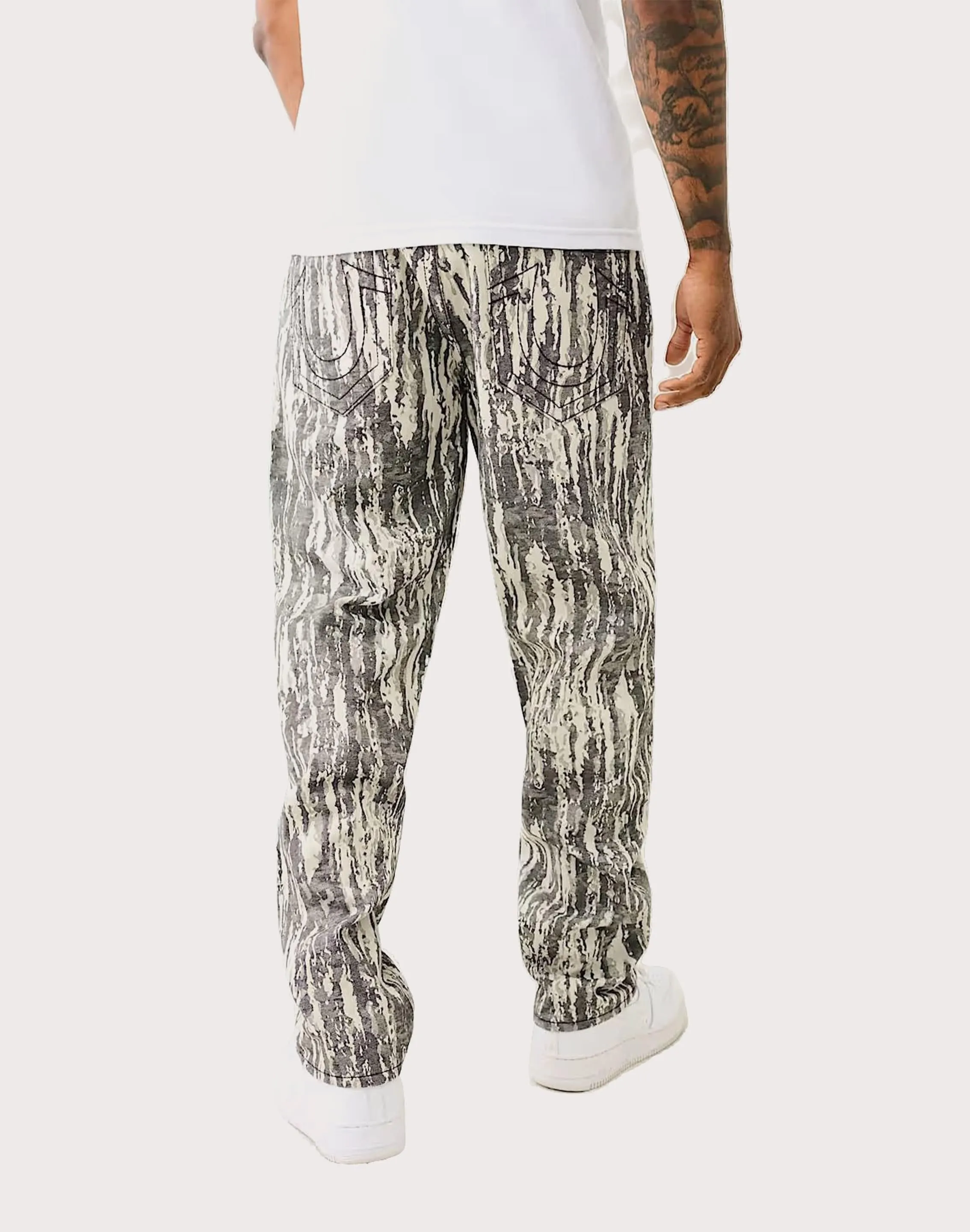 TemperatureRegulating True Religion Jacquard Bobby Big T Loose Fit Denim Jeans