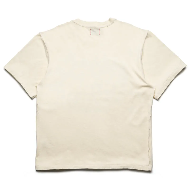 Diet Starts Monday INTL Flame Tee - Antique White Cuffed hem Water Resistant