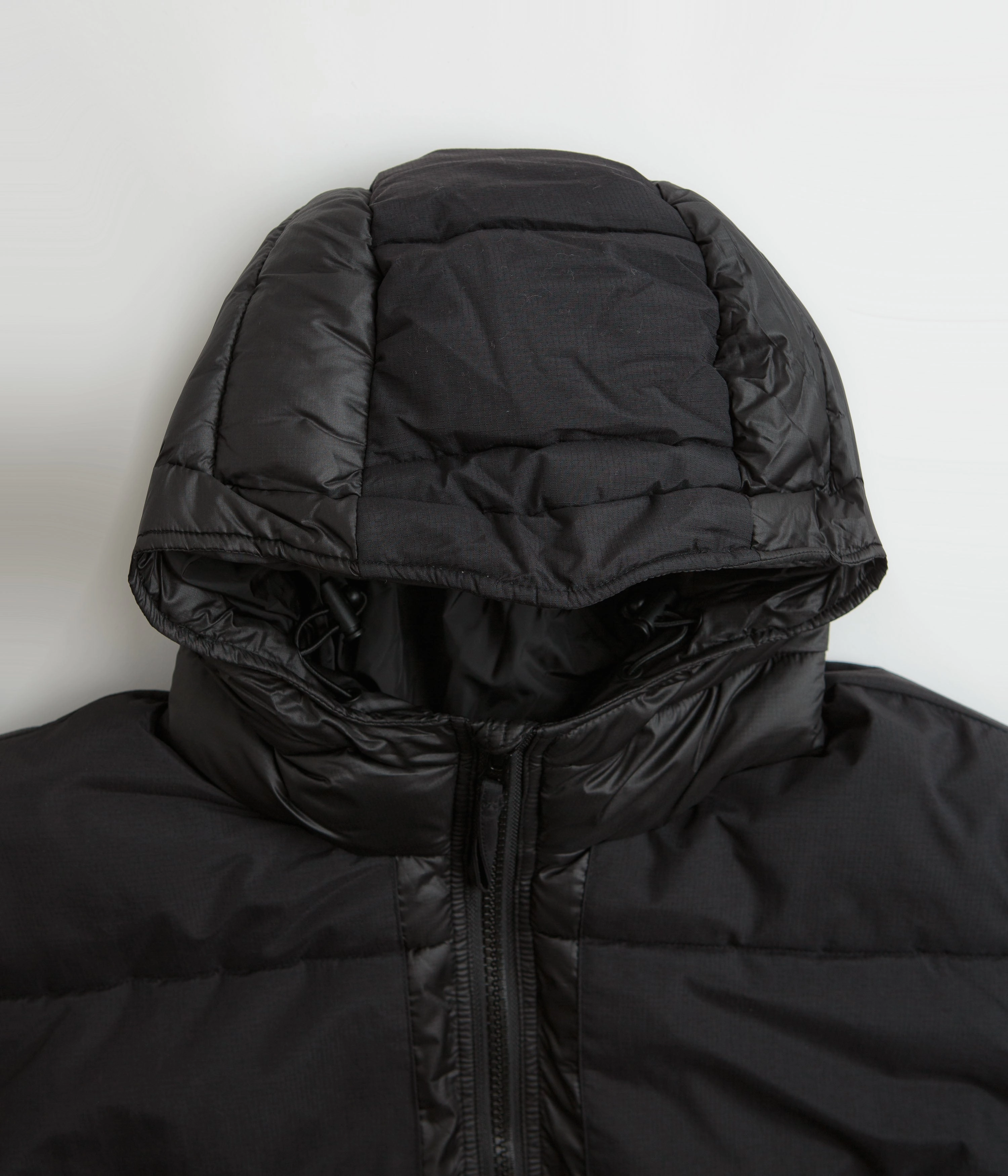 Pop Trading Company Puffer Jacket - Black Fashion Layer Effortless Wear